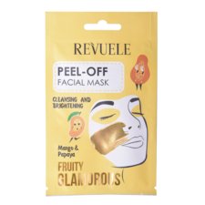 Peel-off maska za čišćenje i posvetljivanje kože lica REVUELE Fruity Glamorous Mango i papaja 15ml